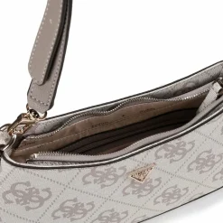 Guess Schultertaschen|Henkeltaschen<Noelle Schultertasche 29 cm dark taupe logo