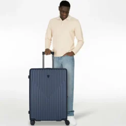 Sale Guess Olbia 4 Rollen Trolley L 74 cm blue