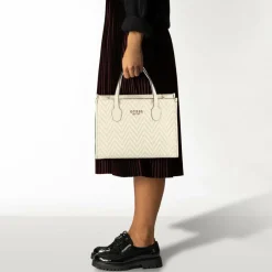 Guess Shopper|Schultertaschen<Silvana Shopper Tasche 31 cm off white
