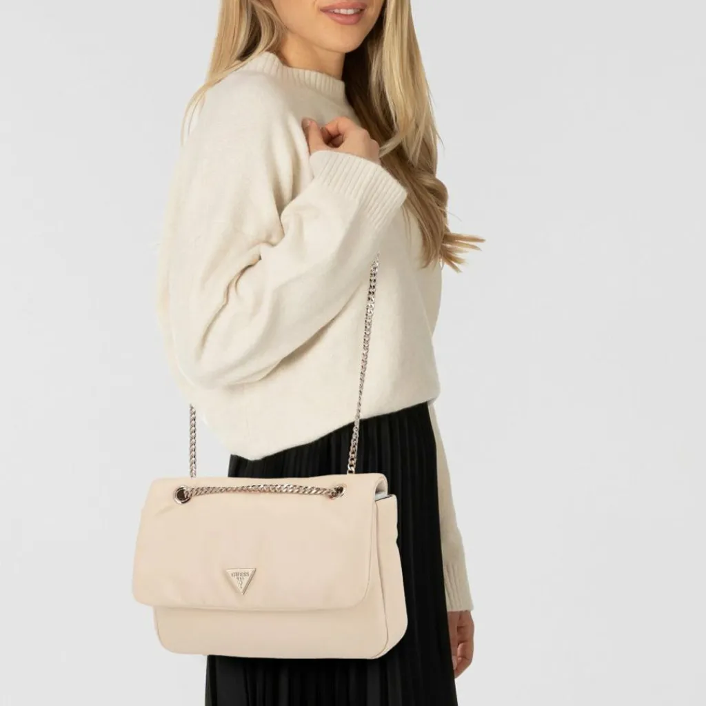 Guess Schultertaschen<Sunetra Schultertasche 28 cm bone