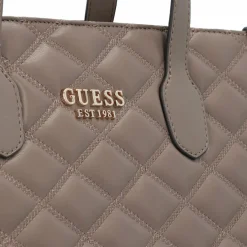 Sale Guess Tamsin Schultertasche 34 cm dark taupe