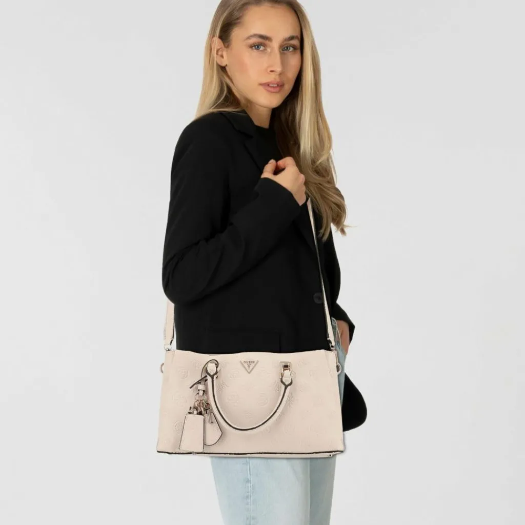 Guess Henkeltaschen<Tisha Handtasche 32 cm stone logo