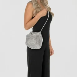 Guess Twiller Beuteltasche 15 cm silver