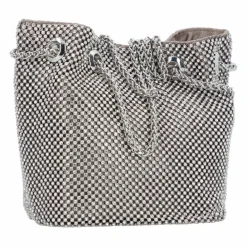 Guess Twiller Beuteltasche 15 cm silver