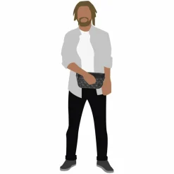 Sale Guess Vezzola Gürteltasche 23 cm dark black