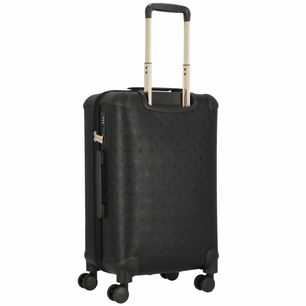 Discount Guess Wilder 4 Rollen Trolley 64 cm mit Dehnfalte black