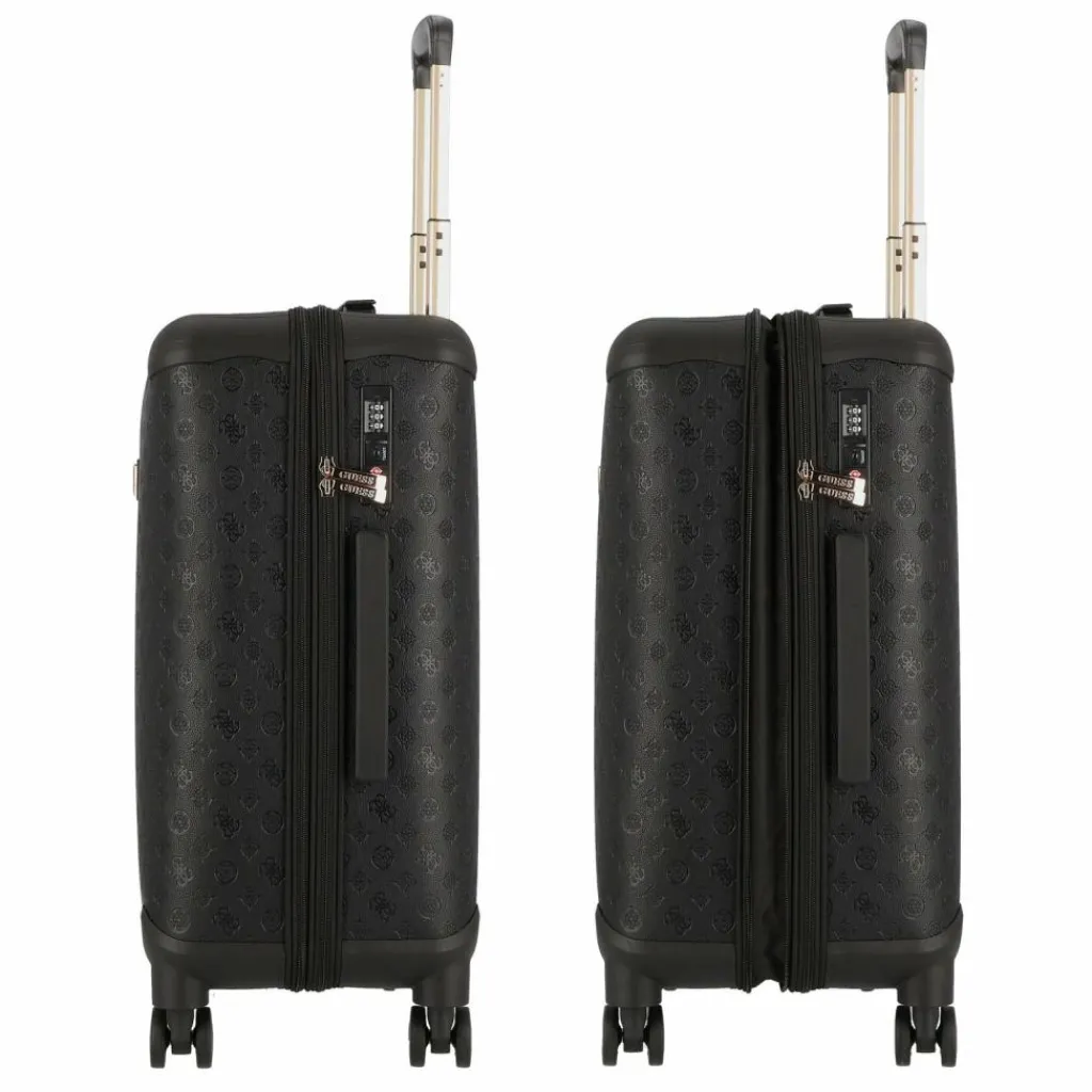 Discount Guess Wilder 4 Rollen Trolley 64 cm mit Dehnfalte black