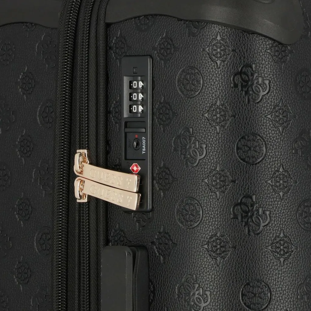 Discount Guess Wilder 4 Rollen Trolley 64 cm mit Dehnfalte black