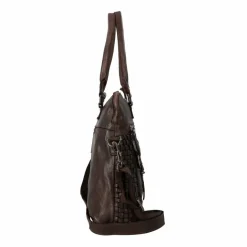 Online Harbour 2nd Alexandra-Up Schultertasche Leder 26 cm chocolate brown