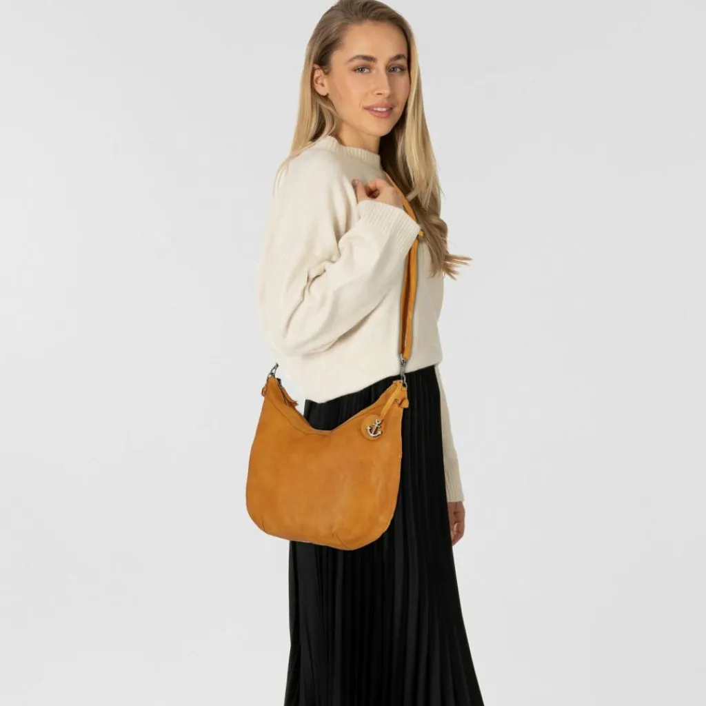 Harbour 2nd Schultertaschen<Anchor Love Amar Schultertasche Leder 33 cm oriental mustard