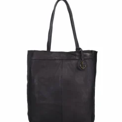 Sale Harbour 2nd Anchor Love Elbe 1 Shopper Tasche Leder 29 cm dark ash