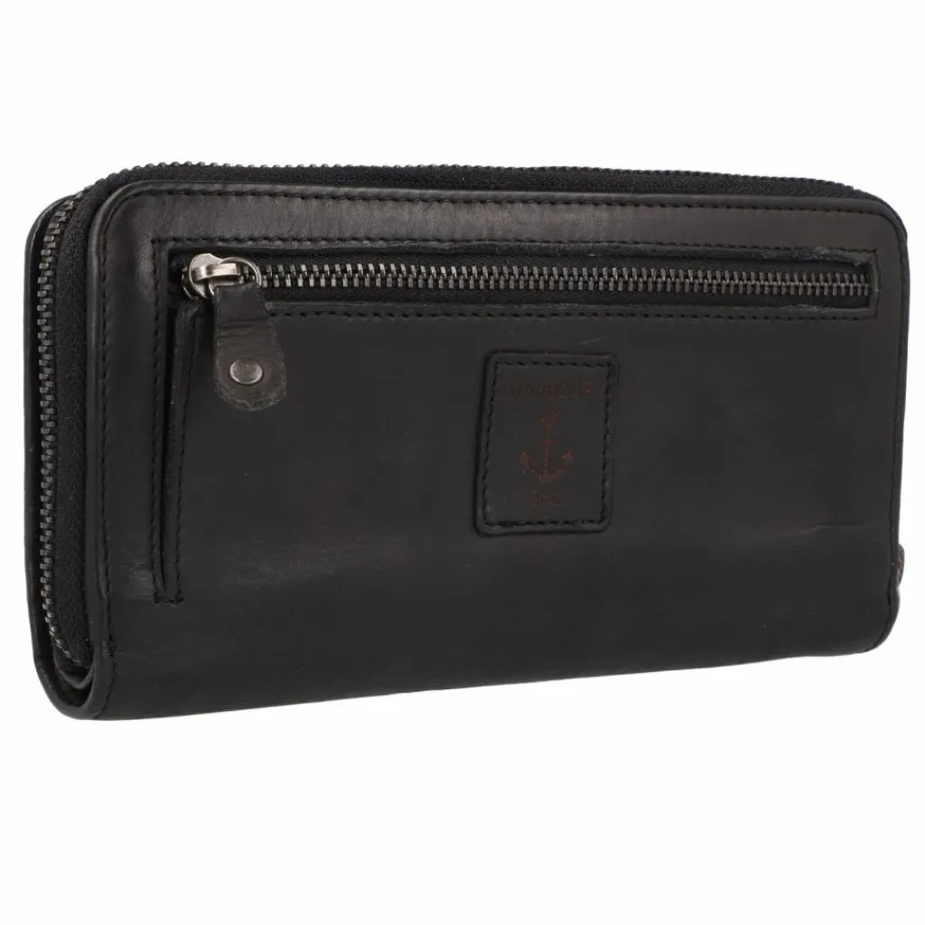 Harbour 2nd Damengeldbörsen Querformat<Anchor Love Geldbörse RFID Schutz Leder 19 cm dark ash