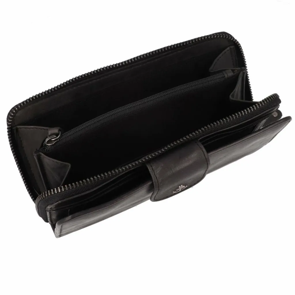 Harbour 2nd Damengeldbörsen Querformat<Anchor Love Geldbörse RFID Schutz Leder 19 cm dark ash