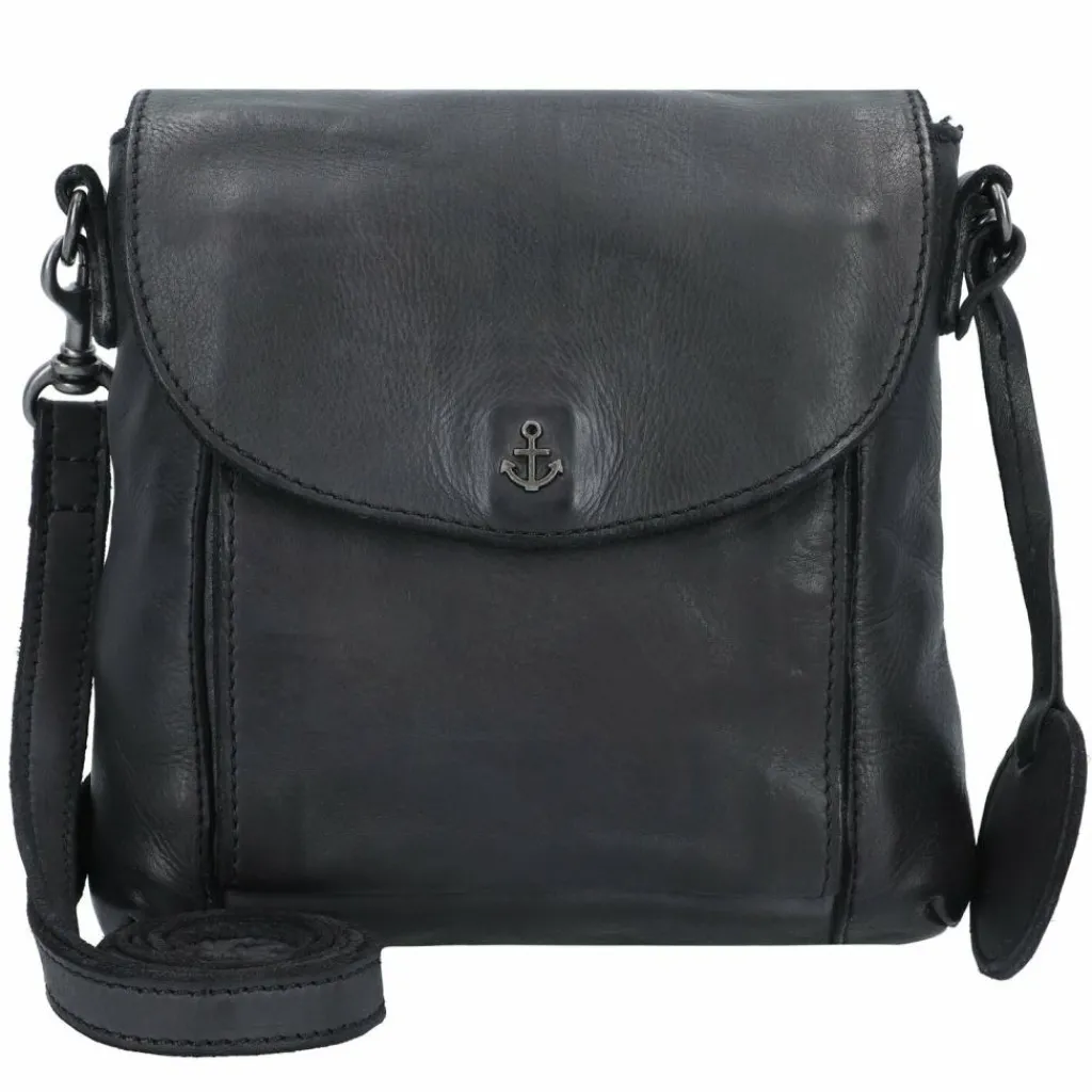 New Harbour 2nd Anchor Love Iben Umhängetasche Leder 21 cm dark ash