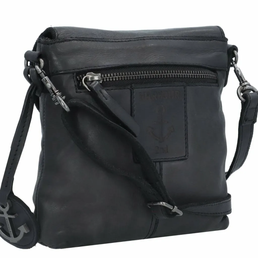 New Harbour 2nd Anchor Love Iben Umhängetasche Leder 21 cm dark ash