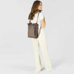 Harbour 2nd Henkeltaschen|Schultertaschen<Anchor Love Nora Schultertasche Leder 33 cm dusty taupe