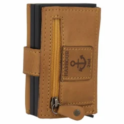 Outlet Harbour 2nd Anchor Love Robin 2 Kreditkartenetui RFID Schutz Leder 6 cm oriental mustard