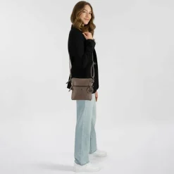 New Harbour 2nd Anchor Love Taliza Umhängetasche Leder 18 cm dusty taupe