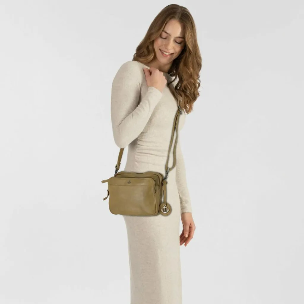 Hot Harbour 2nd Anchor Love Thalea Umhängetasche Leder 23 cm mild pistachio