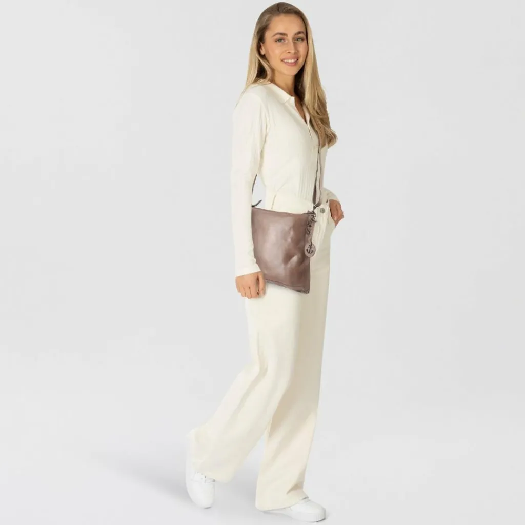 Harbour 2nd Umhängetaschen<Anchor Love Vera Umhängetasche Leder 34 cm dusty taupe