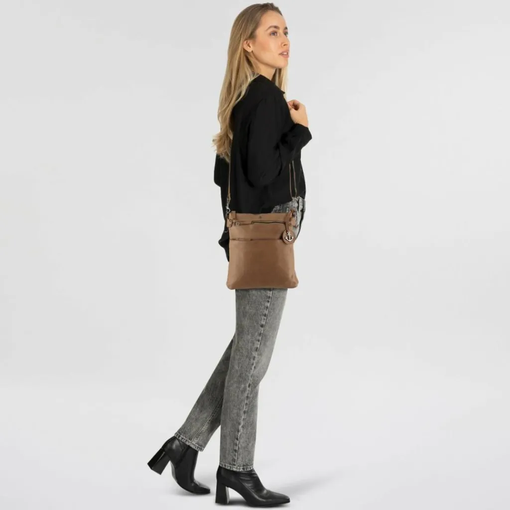 Harbour 2nd Umhängetaschen<Anchor Love Zora Umhängetasche Leder 26 cm spicy ginger