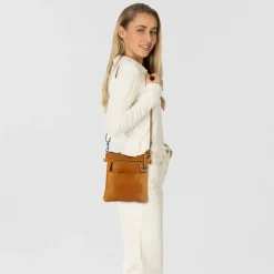 Hot Harbour 2nd Anchor Love Zora Umhängetasche Leder 26 cm oriental mustard