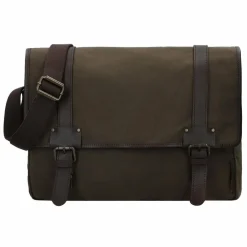Harbour 2nd Messenger Bags|Laptoptaschen<City Canvas Yale Aktentaschen Messenger 37 cm Laptopfach olive brown