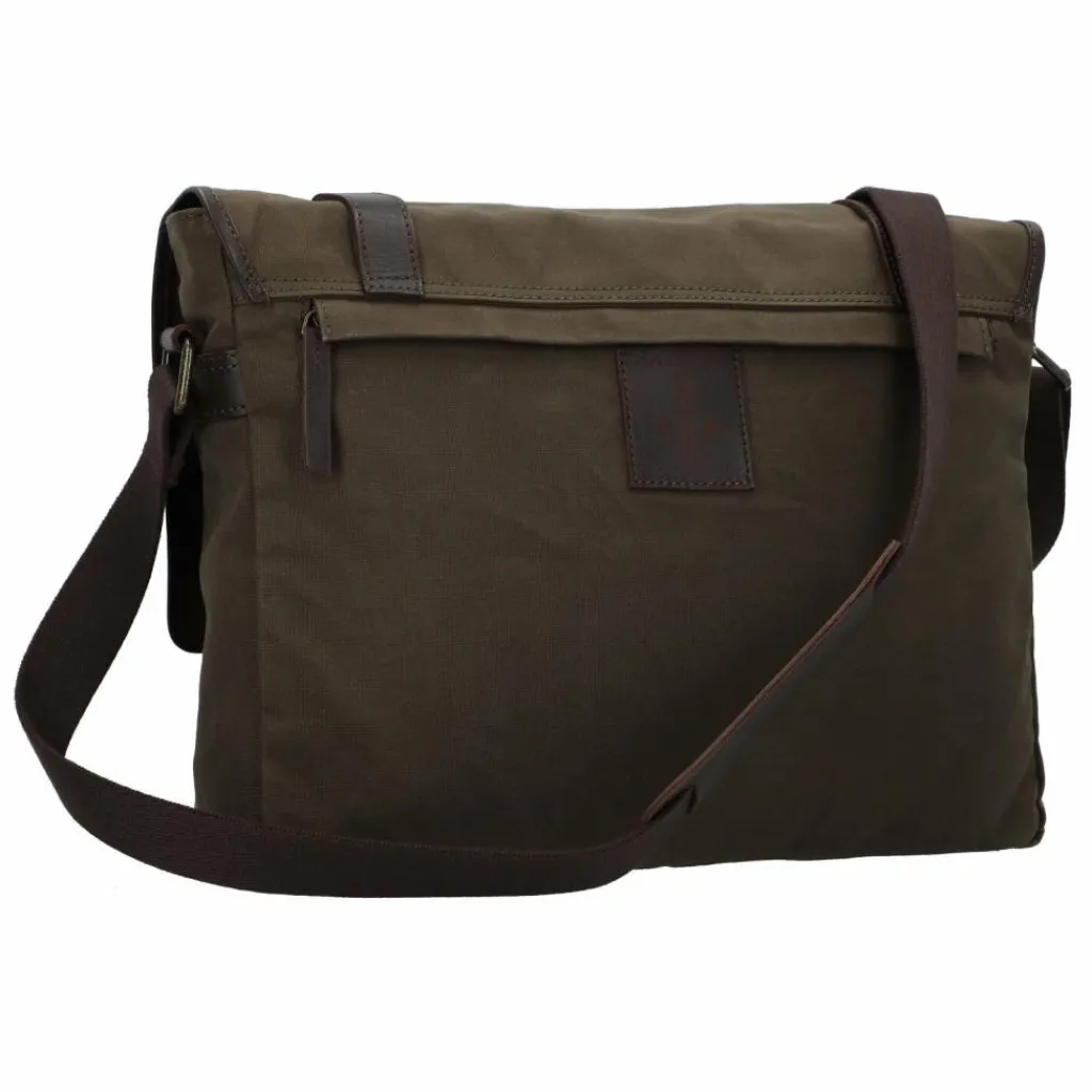 Harbour 2nd Messenger Bags|Laptoptaschen<City Canvas Yale Aktentaschen Messenger 37 cm Laptopfach olive brown