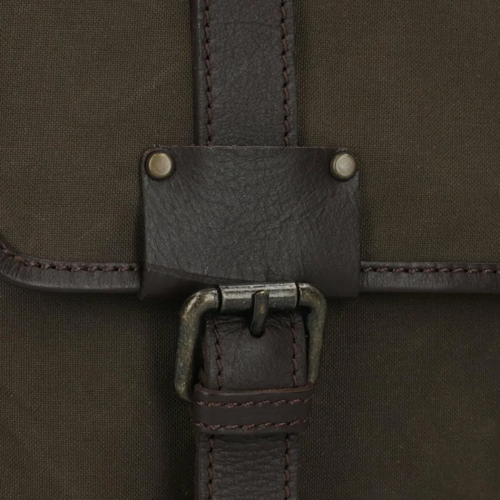 Harbour 2nd Messenger Bags|Laptoptaschen<City Canvas Yale Aktentaschen Messenger 37 cm Laptopfach olive brown