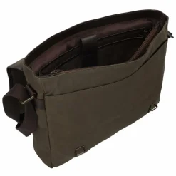 Harbour 2nd Messenger Bags|Laptoptaschen<City Canvas Yale Aktentaschen Messenger 37 cm Laptopfach olive brown