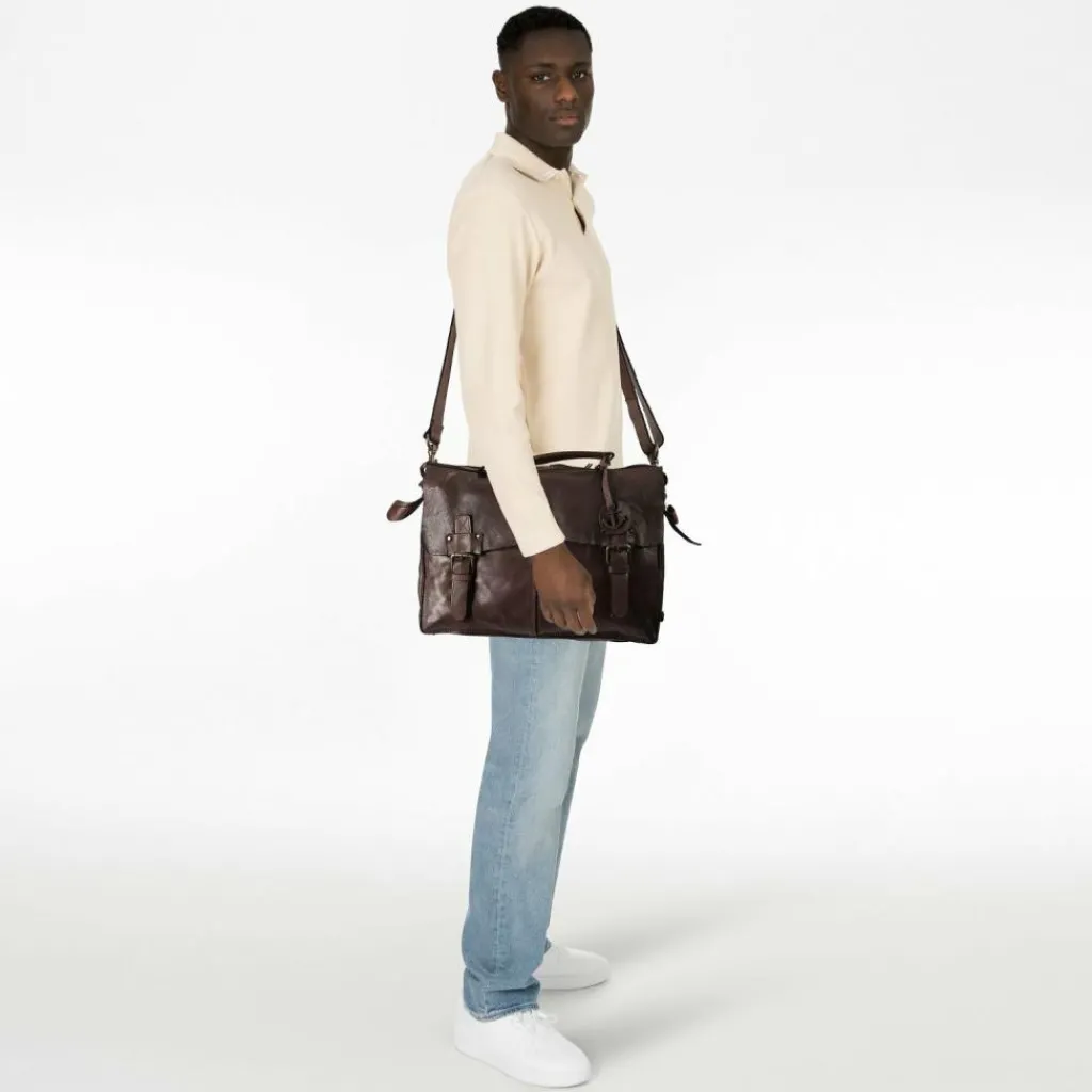 Harbour 2nd Messenger Bags|Laptoptaschen<Cool Casual Aktentaschen Messenger Leder 36 cm Laptopfach chocolate brown