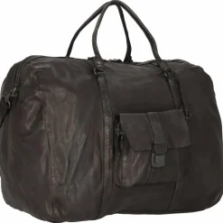 Harbour 2nd Cool Casual Big Boy Weekender Reisetasche Leder 65 cm dark ash