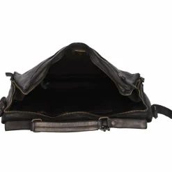 Sale Harbour 2nd Cool Casual Bodil Aktentasche Leder 35 cm Laptopfach dark ash