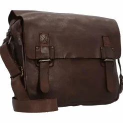 Online Harbour 2nd Cool Casual Funchal Umhängetasche Leder 28 cm chocolate brown