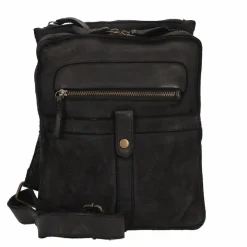 Harbour 2nd Cool Casual Umhängetasche Leder 31 cm dark ash
