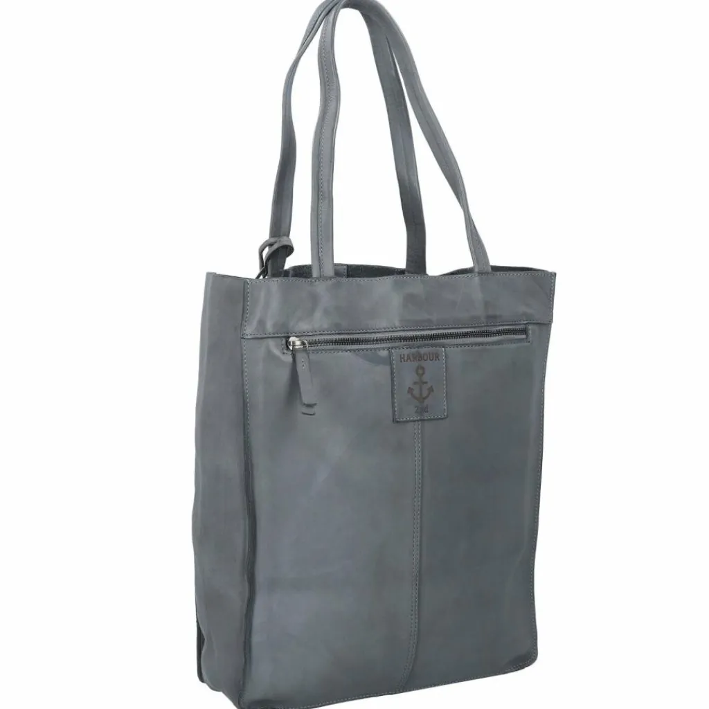Outlet Harbour 2nd Elbe 1 Shopper Tasche Leder 29 cm new denim