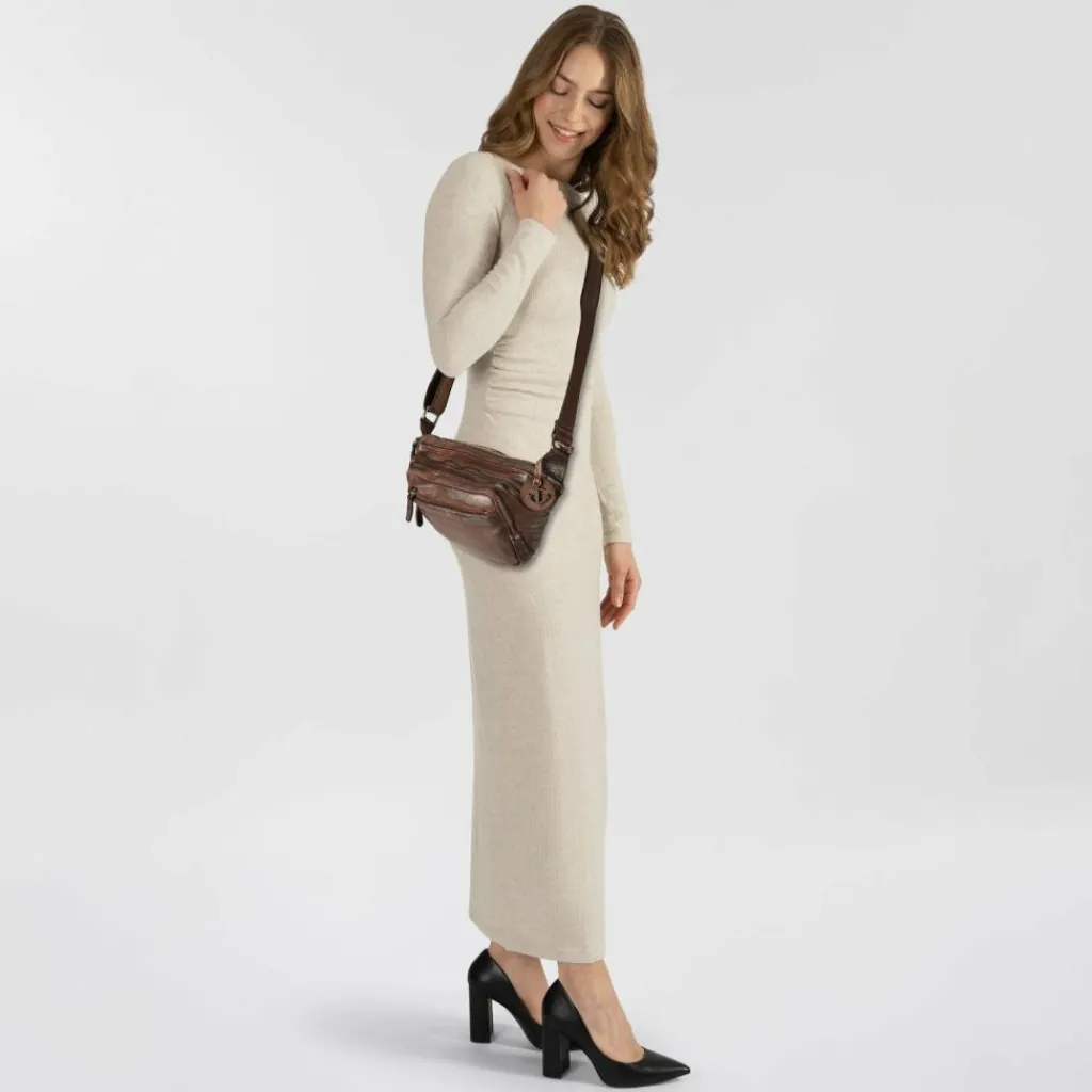 Harbour 2nd Gürteltaschen<Harper Gürteltasche Leder 24 cm chocolate brown