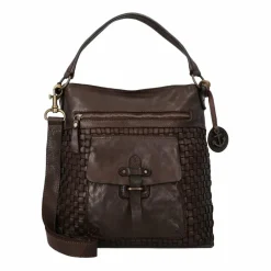 Harbour 2nd Schultertaschen<Iris-Up Schultertasche Leder 29 cm chocolate brown