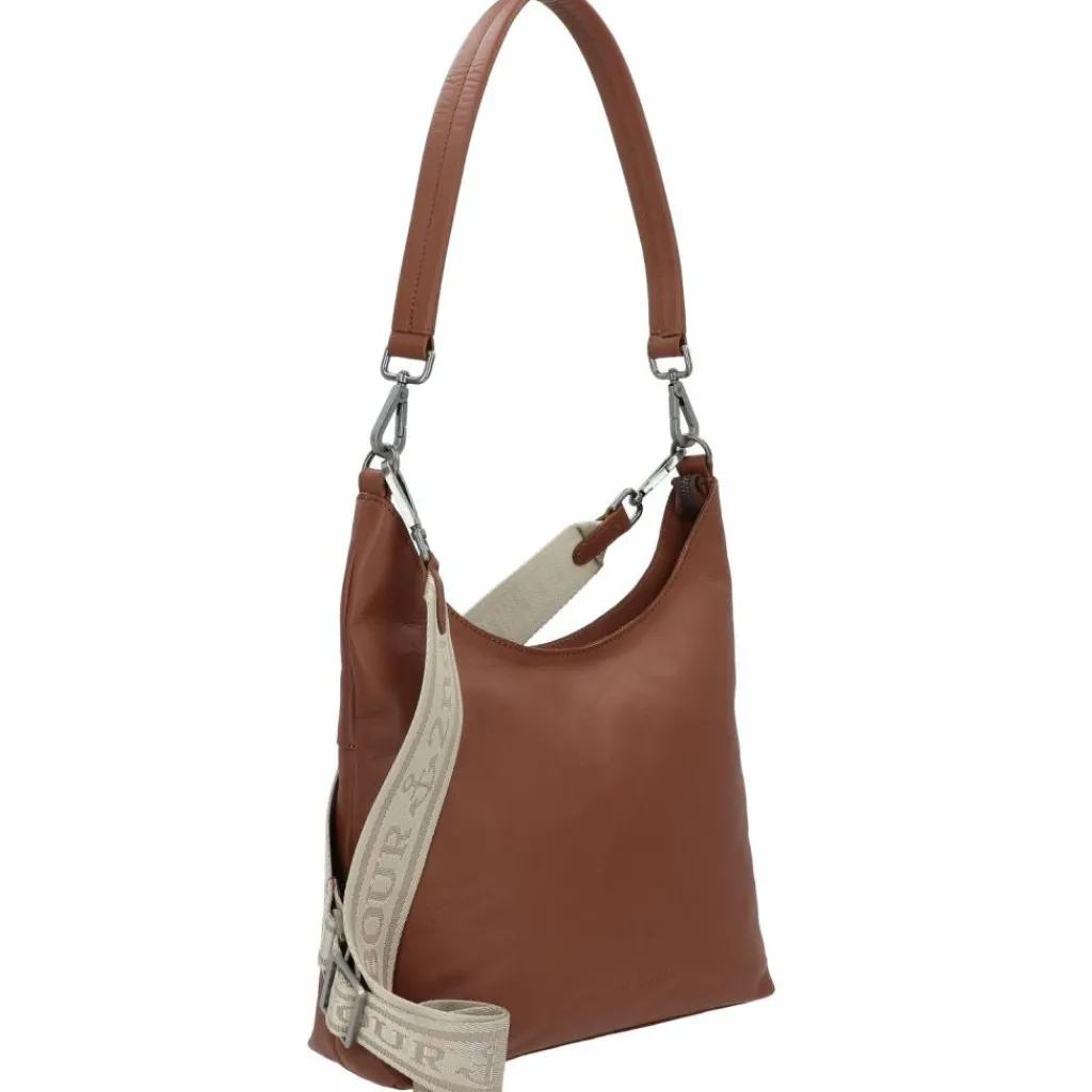 Online Harbour 2nd Just Pure Emely Schultertasche Leder 30 cm charming cognac