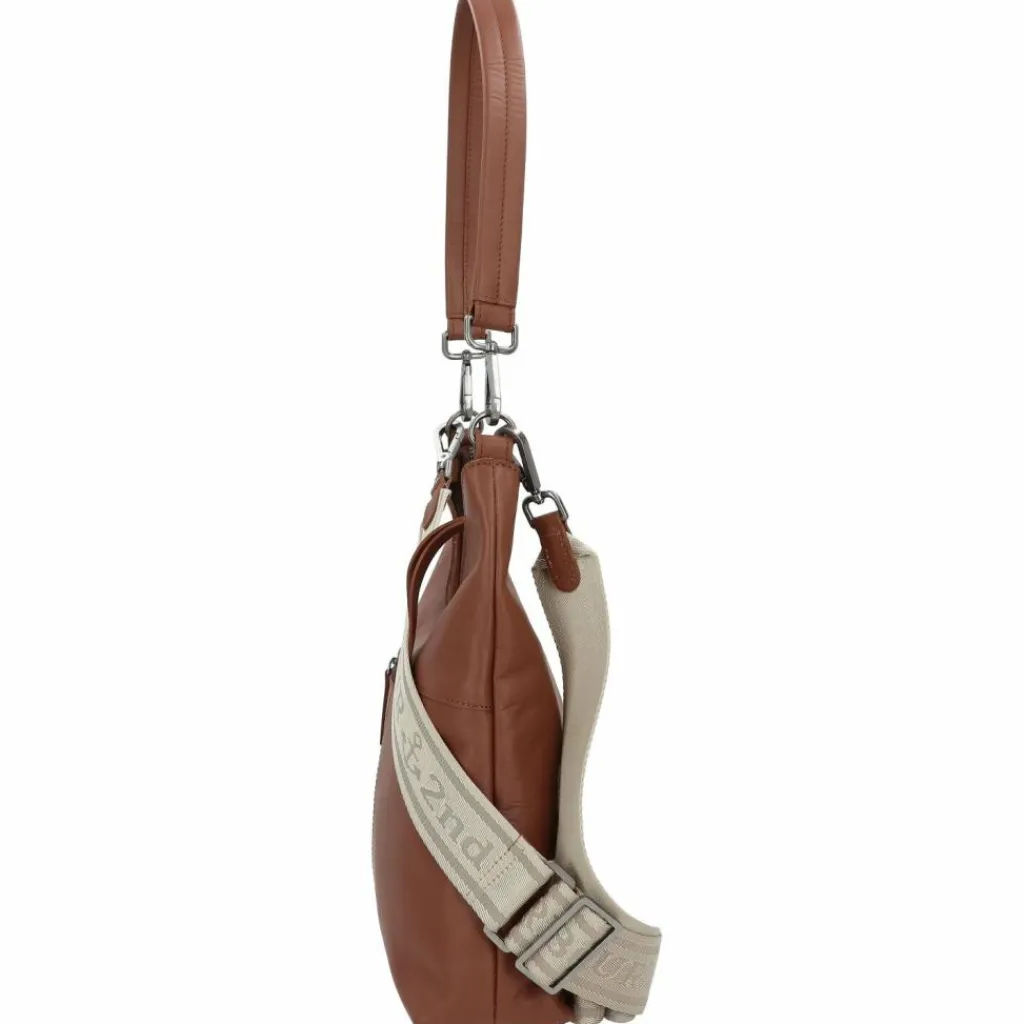 Online Harbour 2nd Just Pure Emely Schultertasche Leder 30 cm charming cognac