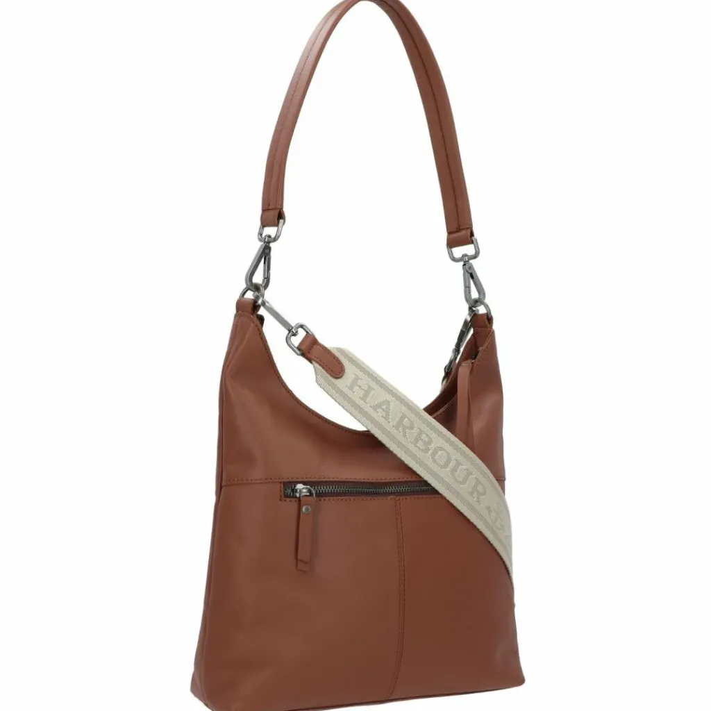 Online Harbour 2nd Just Pure Emely Schultertasche Leder 30 cm charming cognac