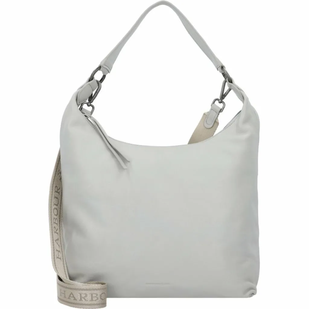 Sale Harbour 2nd Just Pure Kiana Schultertasche Leder 37 cm frost grey
