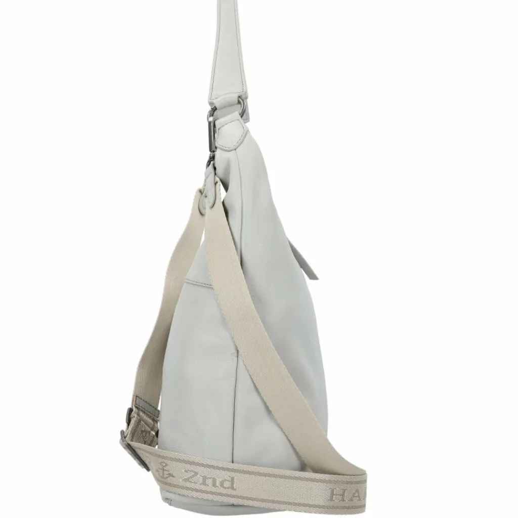 Sale Harbour 2nd Just Pure Kiana Schultertasche Leder 37 cm frost grey