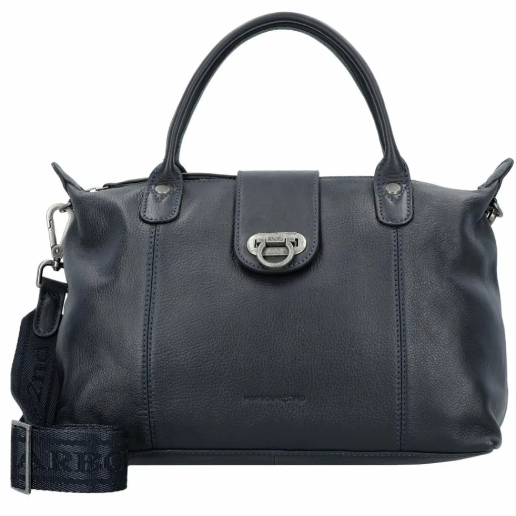 Hot Harbour 2nd Just Pure Liane Handtasche Leder 31 cm midnight navy