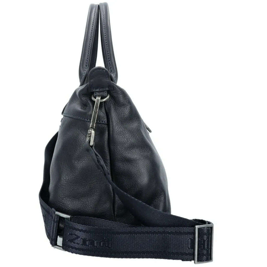 Hot Harbour 2nd Just Pure Liane Handtasche Leder 31 cm midnight navy