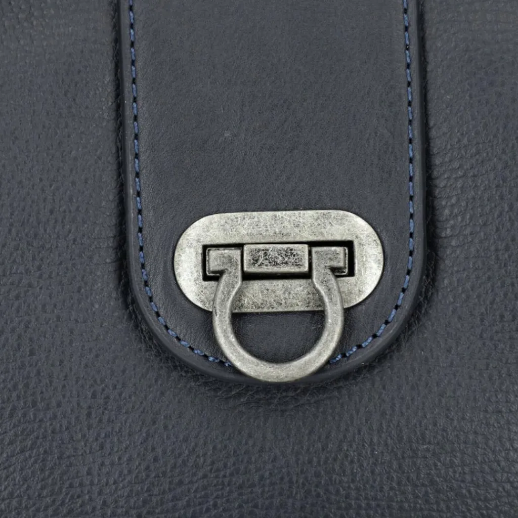 Hot Harbour 2nd Just Pure Liane Handtasche Leder 31 cm midnight navy