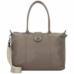 Harbour 2nd Shopper|Schultertaschen<Just Pure Malin Shopper Tasche Leder 40 cm dusty taupe