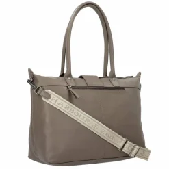 Harbour 2nd Shopper|Schultertaschen<Just Pure Malin Shopper Tasche Leder 40 cm dusty taupe