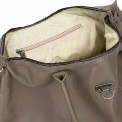 Harbour 2nd Shopper|Schultertaschen<Just Pure Malin Shopper Tasche Leder 40 cm dusty taupe