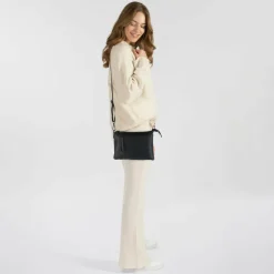 Harbour 2nd Just Pure Mirela Schultertasche Leder 20.5 cm midnight navy